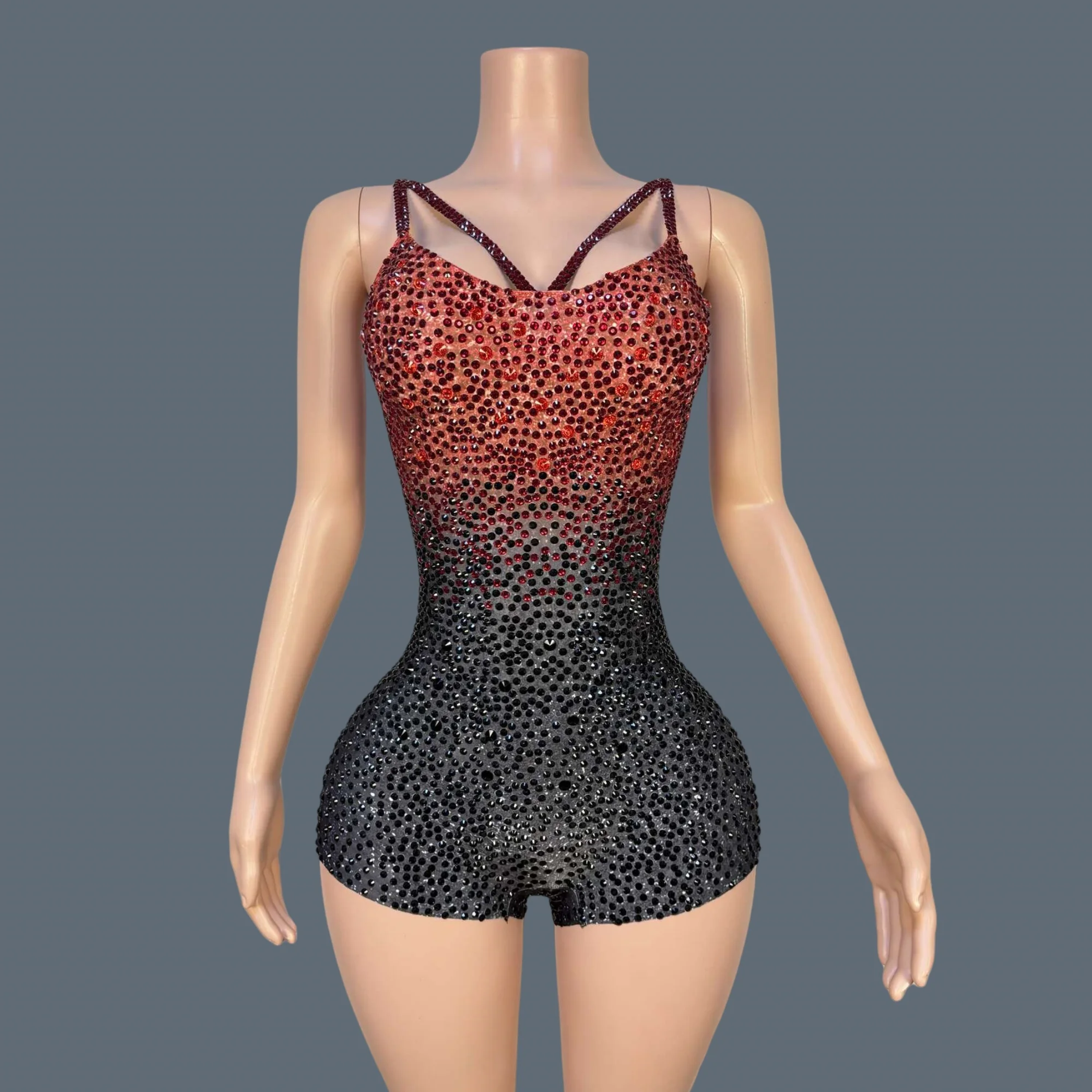 

Sexy Sparkly Rhinestones Skinny Shorts Nightclub gig Bodysuit Stage Performance Dance Costume Party Show High-quality Bodysuit