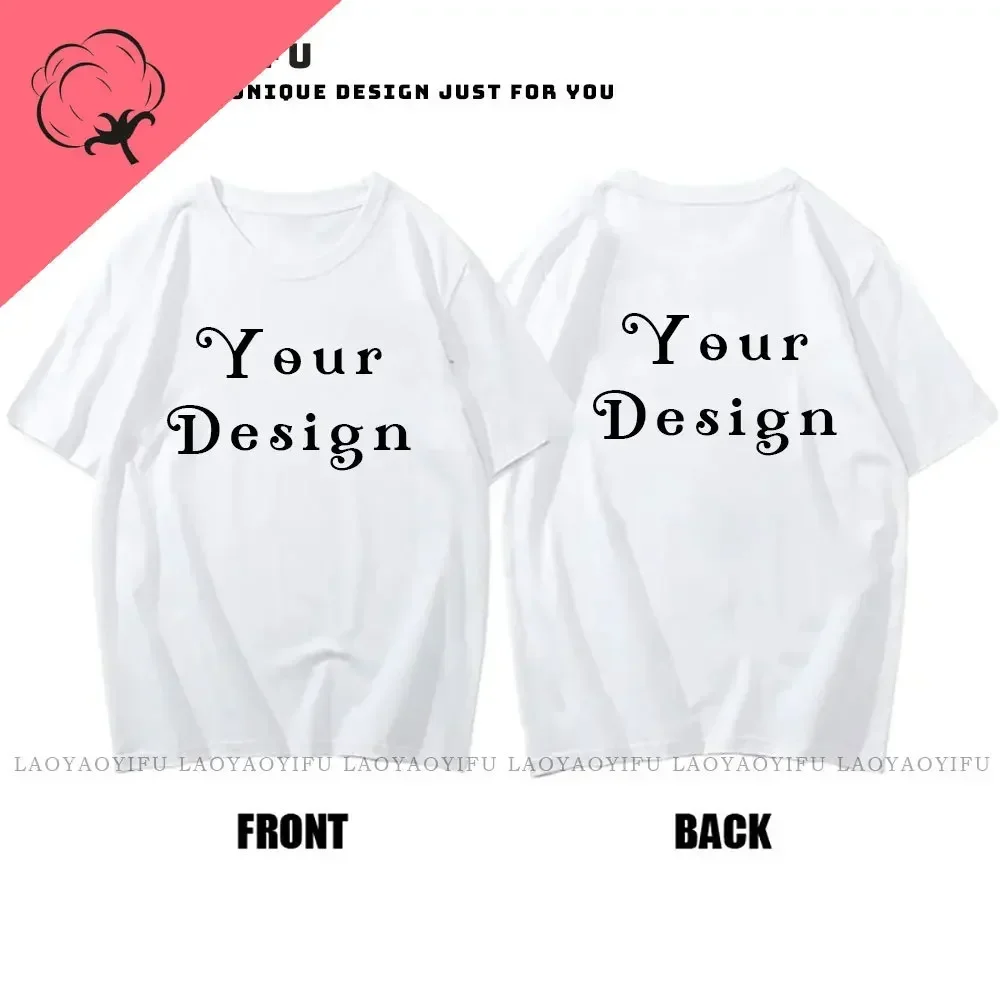 2026 Cotton Customized Printed Leisure T Shirt Harajuku Tee DIY Your Like Photo T-shirt Fashion Custom Men\'s Tops Tshirt