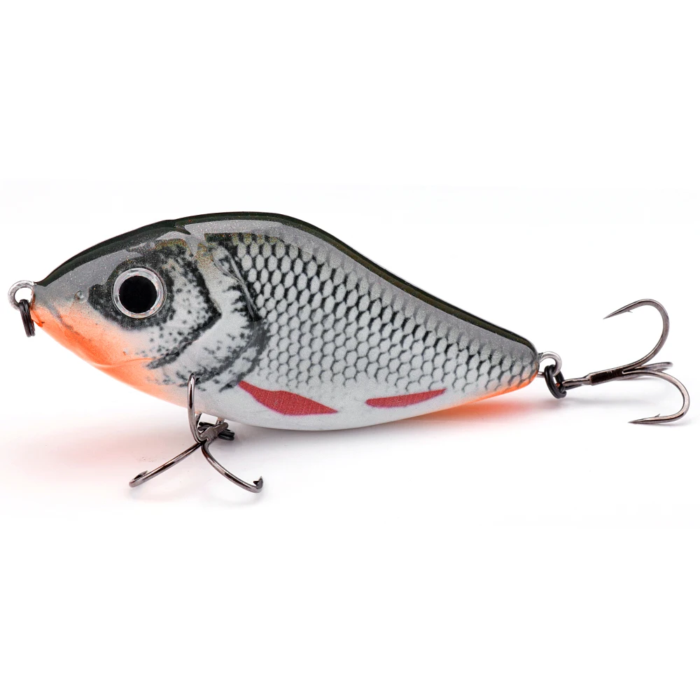 GOBASS Slider Jerkbait 6 cm/8 cm/10 cm Langsam sinkender Moschus Wobbler Pike VIB Harter Köder Kurbelköder Kunststoff Angelköder Pesca Leurre