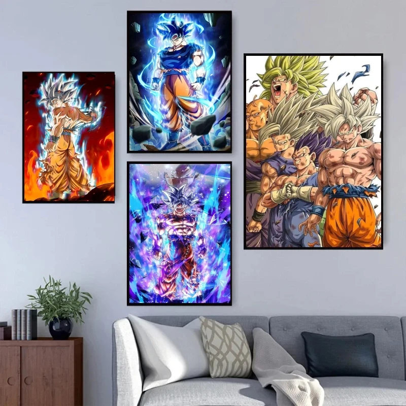 

Dragon Ball Anime Character Pictures Goku Modern Living Room Gift Art Decor Gifts Kid Action Figures Prints And Prints