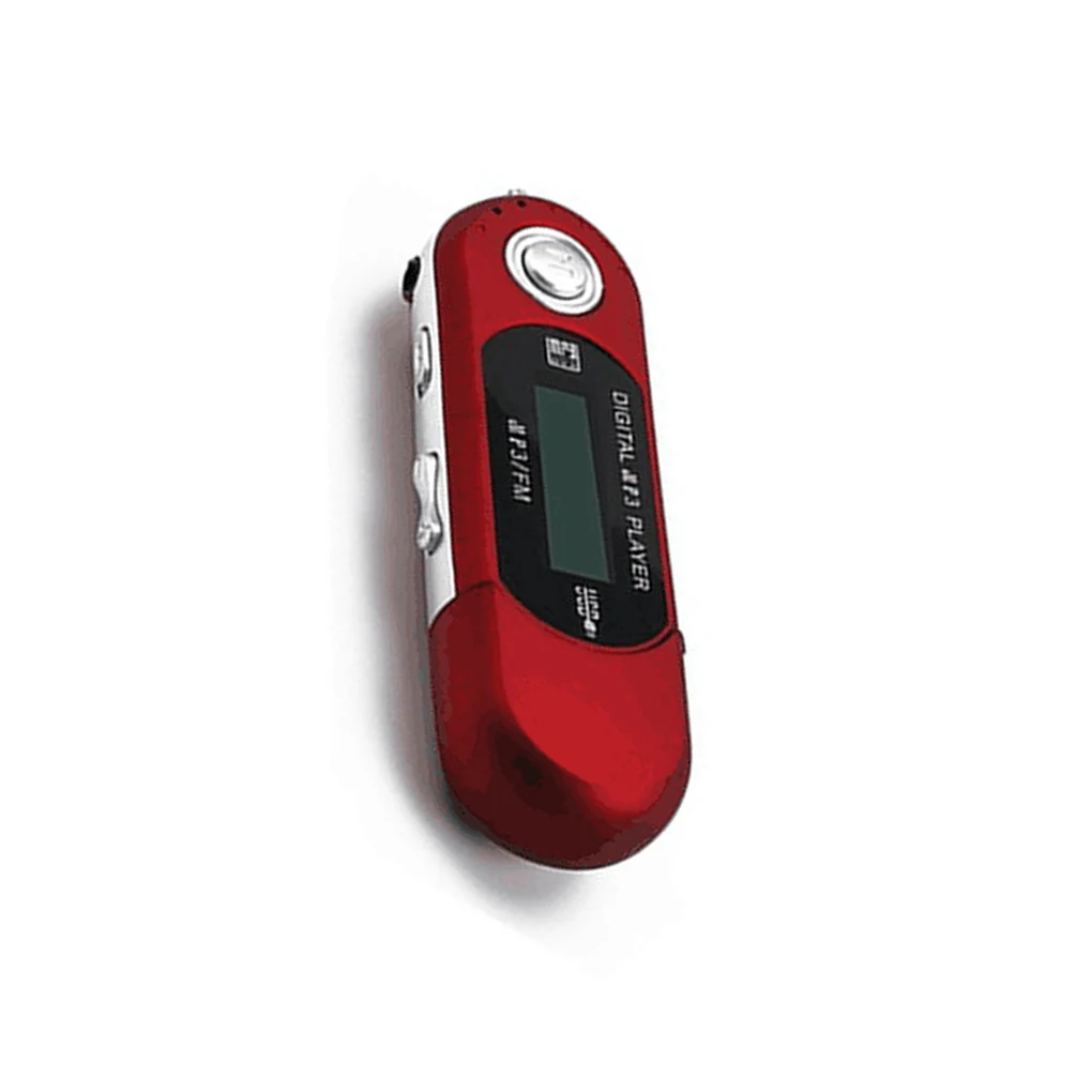 Mini MP3 Player Lossless Sound Flash Drive Multilanguage LCD Music Player with 3.5mm Audio Jack One Finger Control