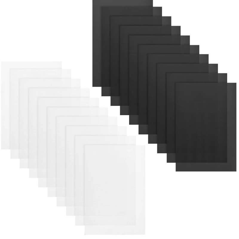 

20Pcs White Black Fursuit Eye Mesh for Sculpting Cosplay Props Home Decoration Printable PVC Mesh Canvas Sheets PVC Net