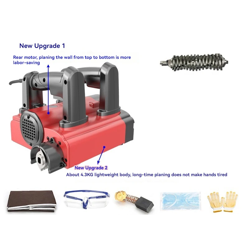 Electric Planer Professional Electric Wall Planer For Scraping Dead Corners White Ash Putty Concrete Wall Shovel Machine