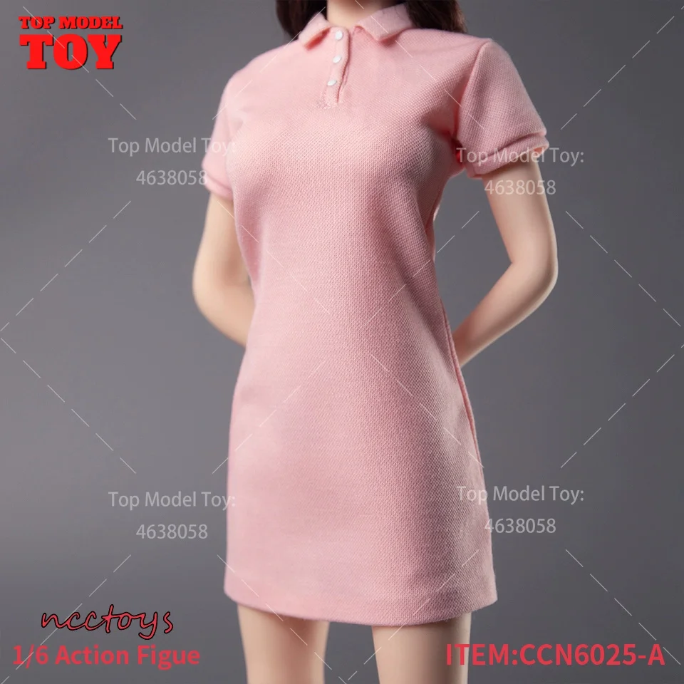 NCCTOYS CCN6025 1/6 Scale Polo Neck Loose Mid length Version Dress Clothes Model for 12'' Female Soldiers Action Figure Body