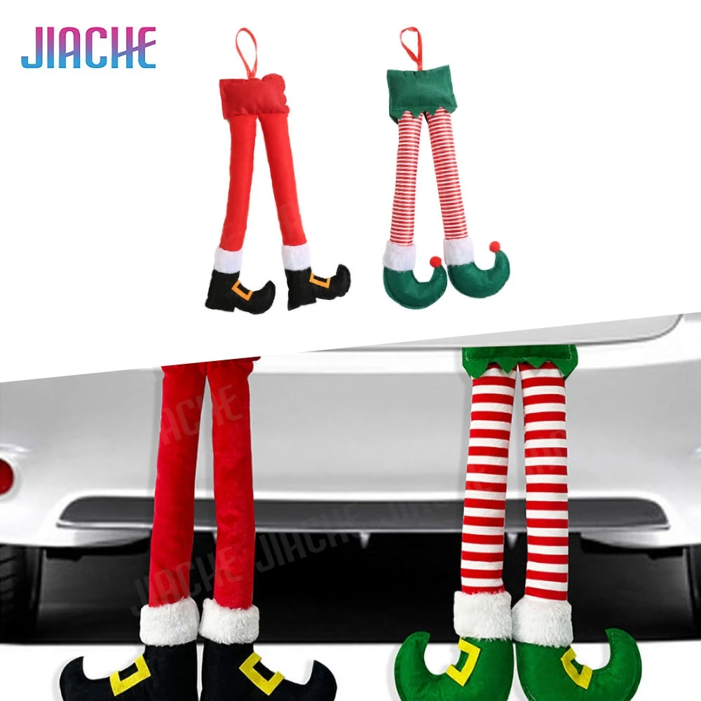 

Christmas Elf Santa Legs Car Accessories Christmas Decor For Home Xmas Tree Pendants Ornaments Gifts Happy New Year Gift