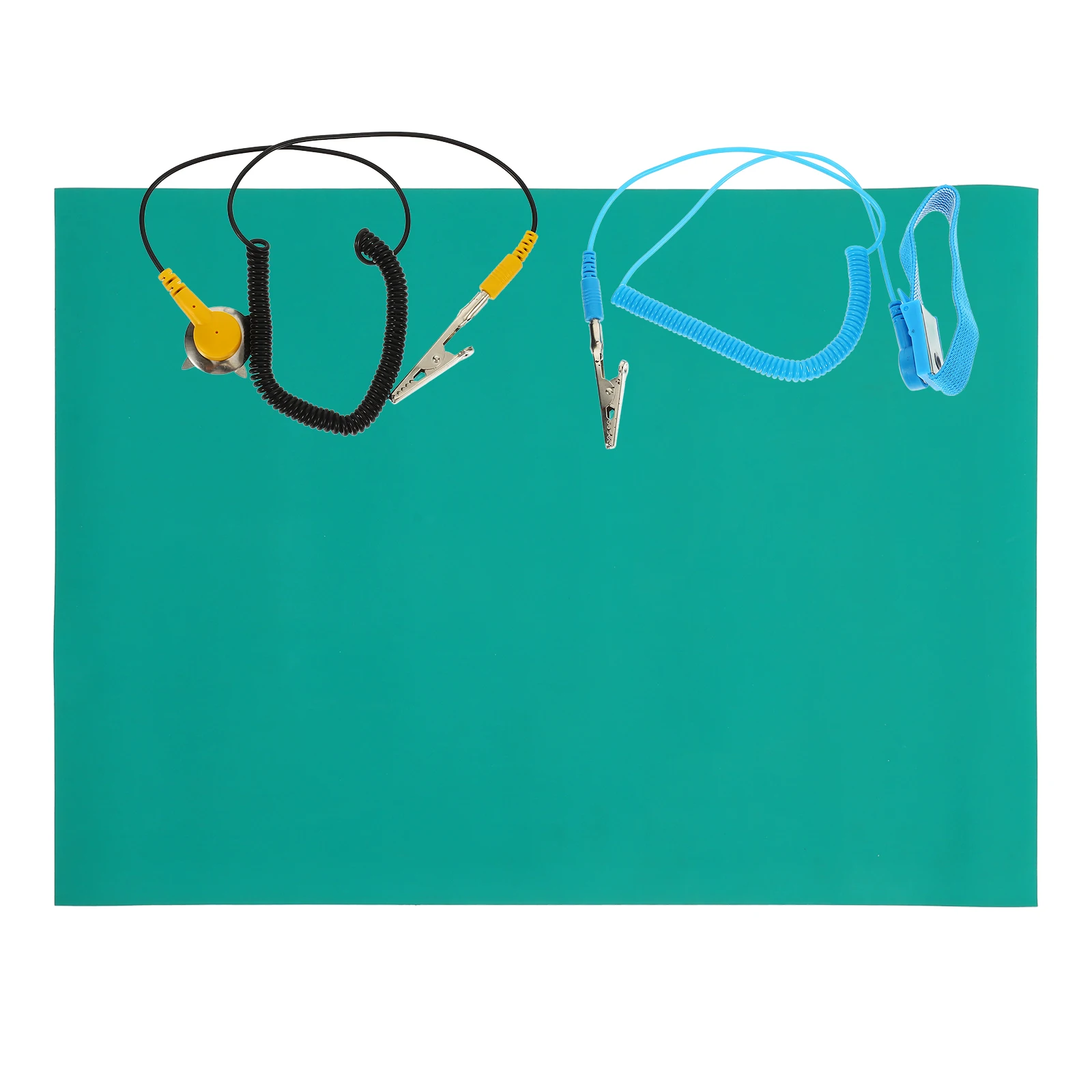 

Anti Static Mat For Electronics Repair Work Station Grounding Desk Pad Heat Resistant Rubber Soldering Mat 0.3M X 0.4M X 2Mm