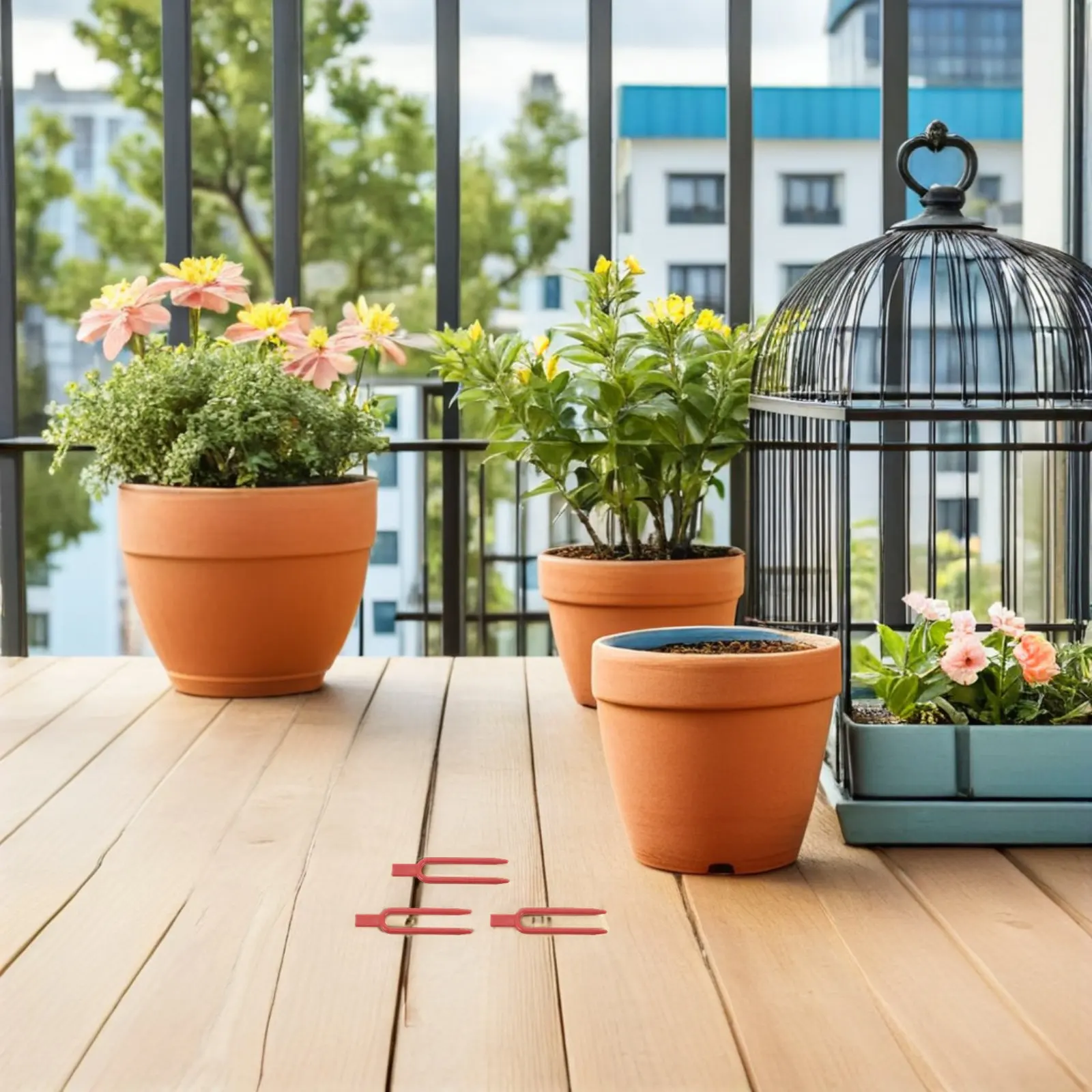 100Pcs Plastic Vine Holders Plant Support Clips Easy Install Reusable Garden Fixing Clips for Trellis Vegetables