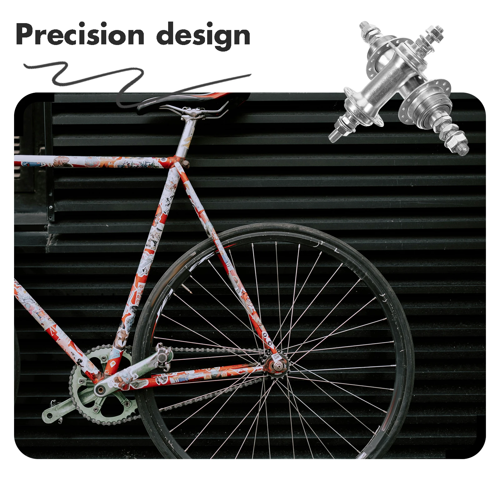 

2pcs Hub Durable 28 Bike Inch Silver Rear Brake Assembly Replacement Road Bike Bicycle Back Brake Supplies