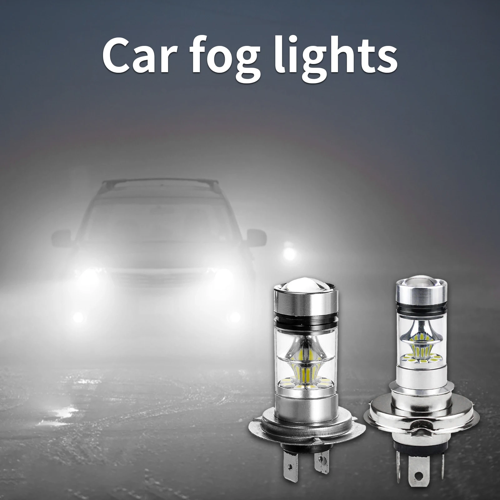 H7 LED Fog Light 2pcs LED Headlights High and Low Beam H7 LED Headlight Bulbs for Car Truck Low Power Consumption Plug and Play