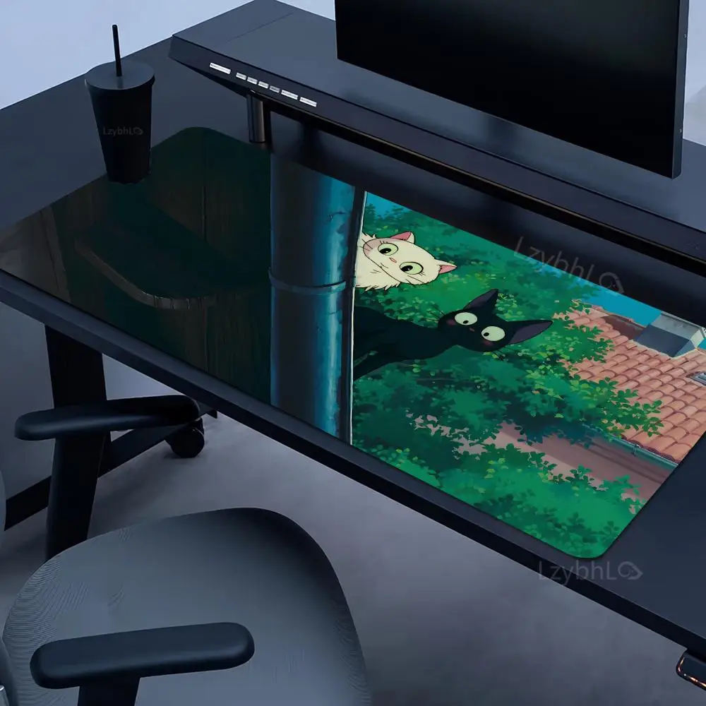 

Cute Kawaii Cat Mouse Pad XXL Large Gaming Accessory Deskmats HD Non-Slip Rubber Computer Keyboard Mat HD Office Laptop Mousepad