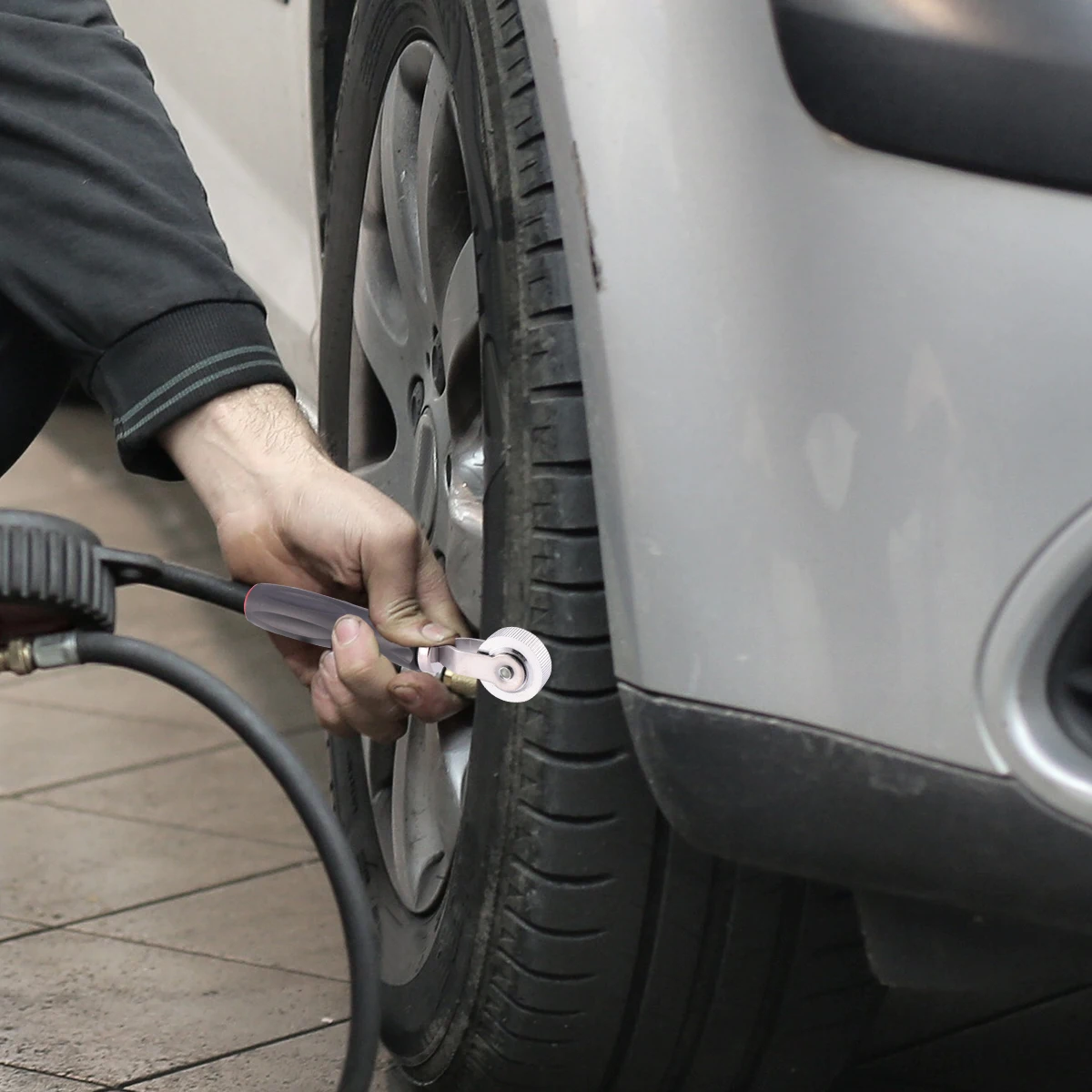 

12Mm Car Repair Tool Compaction Roller Plastic Handle High Temperature Resistant Wear Resistant Auto Tire Stitch Wheel Patch