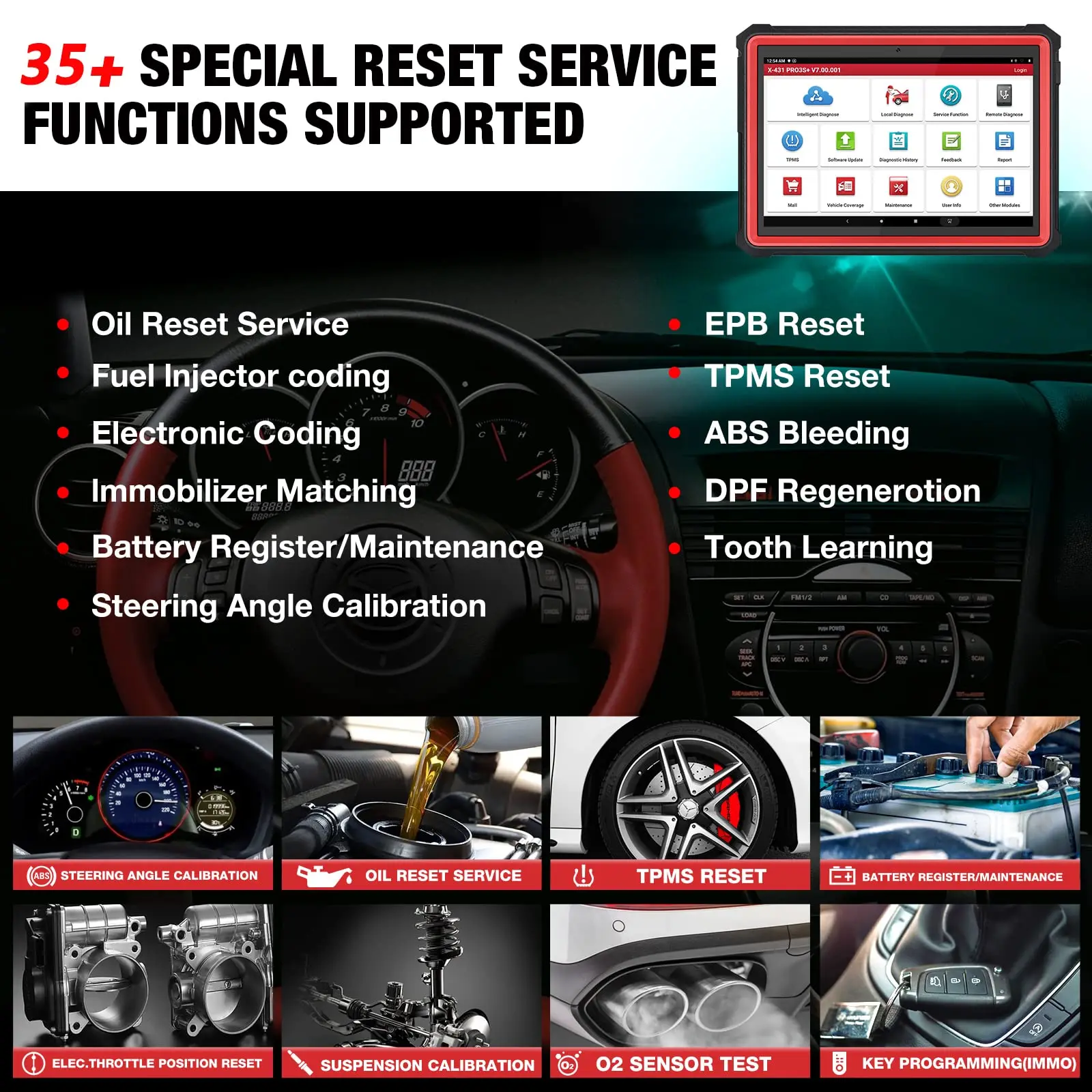 Free Update 2 Years Launh X431 Pro3S+  V5.0 Auto Obd2 Full System Ecu Coding Key Programming Escaner Diagnostic Tool