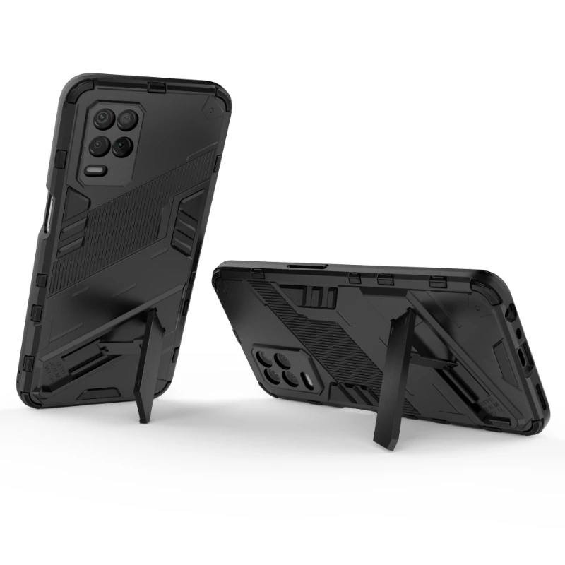 ل ممن لهم Realme 8i 8 برو 4G Realme 8 5G درع للصدمات جراب هاتف الغطاء الخلفي المغناطيسي مسنده مكافحة سقوط حماية كوكه حالات