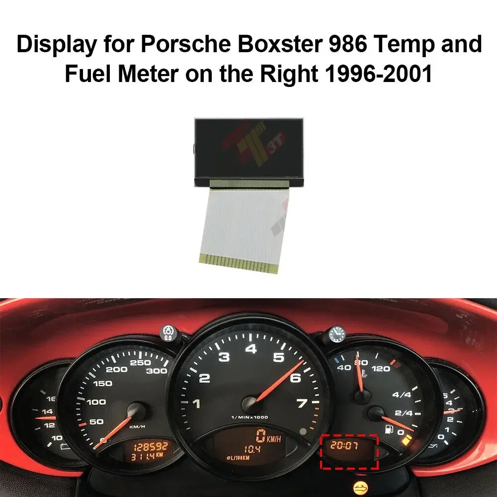 

Dashboard LCD Display for Porsche 911 996 and 986 Boxster Temp and Fuel Meter Instrument Cluster On The Right