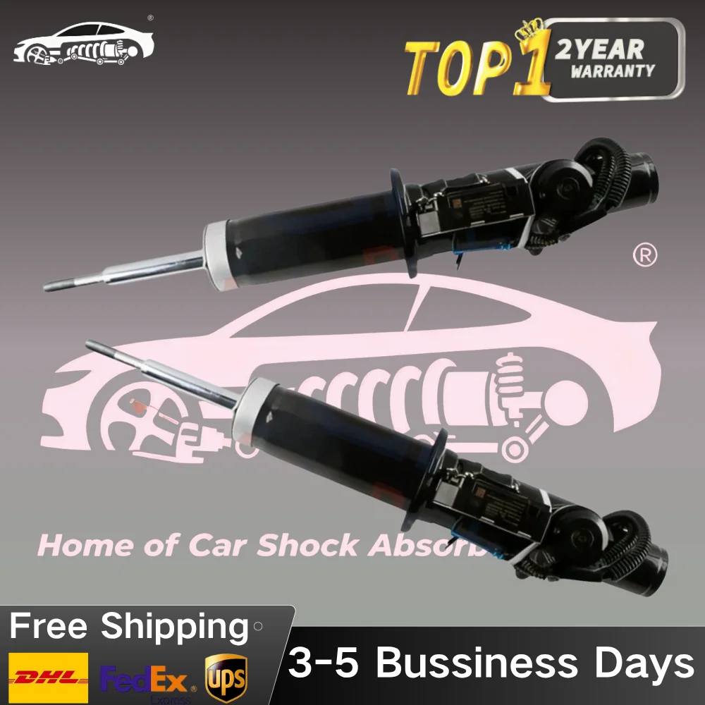 2 Pieces Rear Left and Right Shock Absorber Struts with VDC For BMW X5 X6 E70 E71 2007-2014 37116794532 37116777574