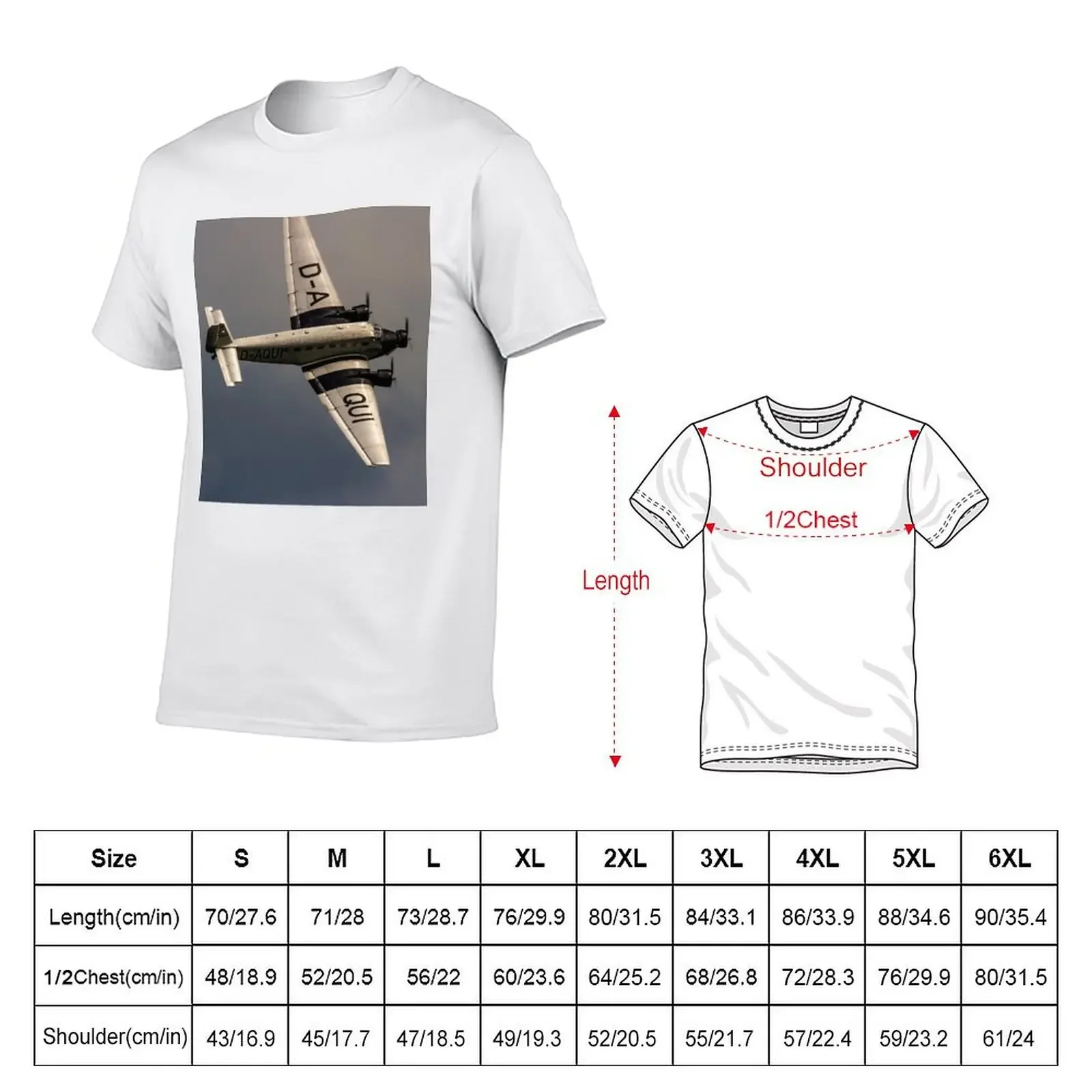 Junkers Ju 52/3m D-CDLH 'Tempelhof' T-Shirt summer top aesthetic clothes Short sleeve tee mens clothes