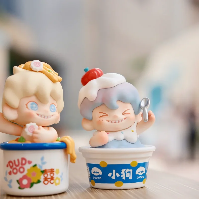 DUDOO Delizioso tè pomeridiano serie scatola cieca ragazza ornamento gioco alla moda bambola fatta a mano regali creativi per ragazze nuovo in magazzino autentico