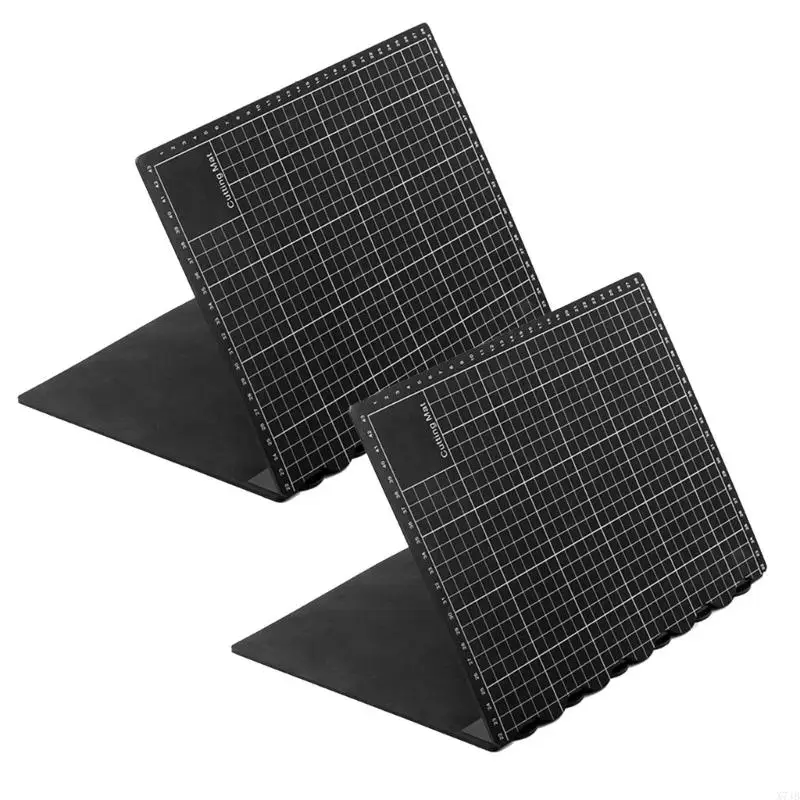 

2Pieces Multipurpose Foldable Cutting Mat Rotating Jewelry Making Tool for Craft Enthusiasts Students PP Construction