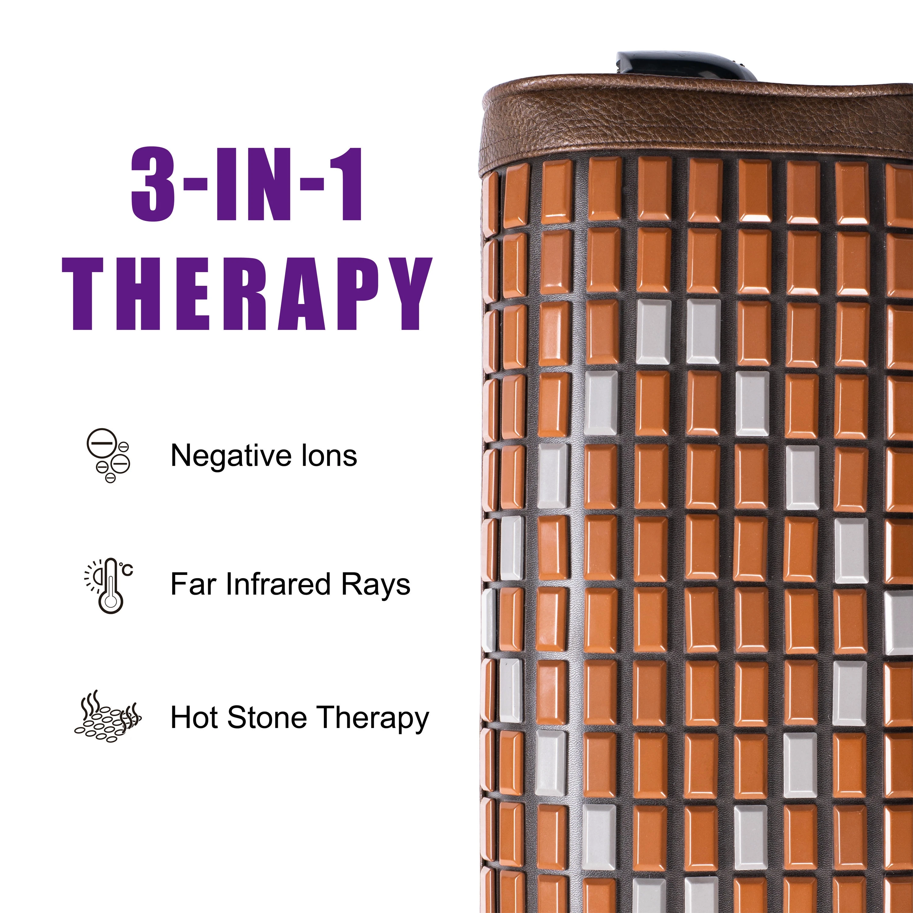 Tourmaline Heating Massage Pillow, Far Infrared Therapy, Pemf Function, Head Pain Relief, Neck Shoulder Back Massager