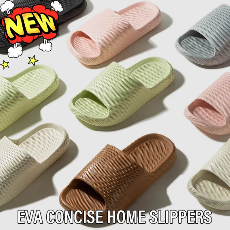 Nieuwe Eva Slippers Huis Zachte Zool Anti-Slip Dikke Zolen Badkamer Slipper Zomer Casual Indoor Slippers Voor Dames Flip-Flop