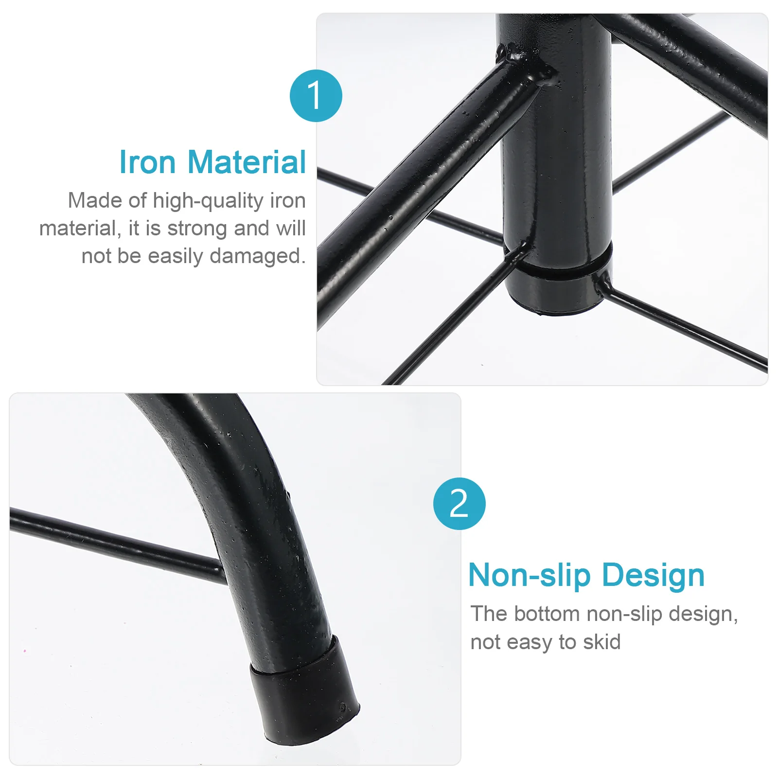 

1pc Sturdy Metal Christmas Tree Stand Ground Stable Artificial Xmas Tree Holder Bracket for Universal Use