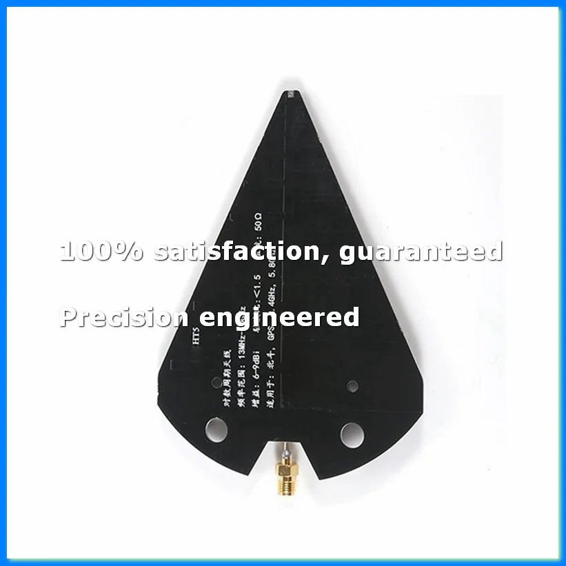 HT5 Log Periodic Antenna 1.3-10GHz Wideband Directional Antenna High Gain 6-9dBi 50Ω for VHF UHF SHF Beidou GPS-A28R