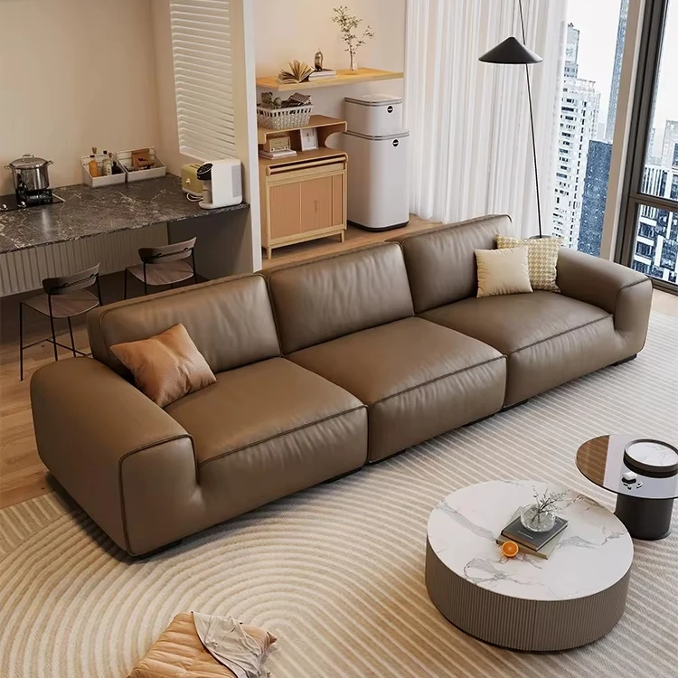 

Modern House Leather Couches Living Room Furniture Sofa Chair Set Fabric Style Leisure Couch