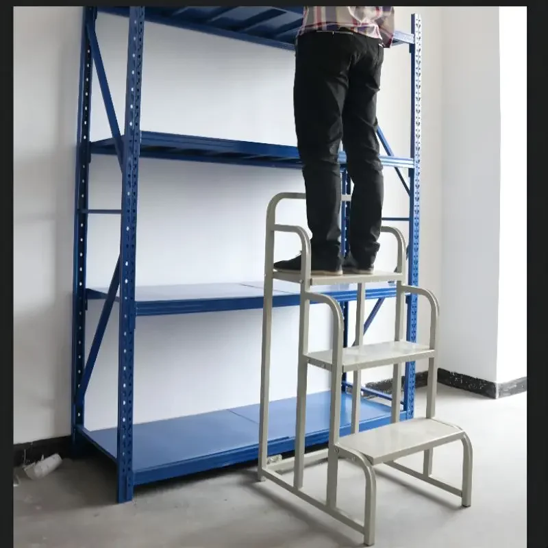 Warehouse tally climbing ladder freight ladder 2 steps 3 steps ladder stacking truck loading and unloading truck mobile pulley
