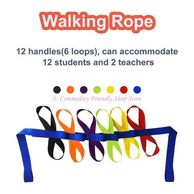 85ae Educational Walk Rope Nylon Walking Rope ScHe School Security Rope Hands Hands Sicurezza dei bambini con corda per