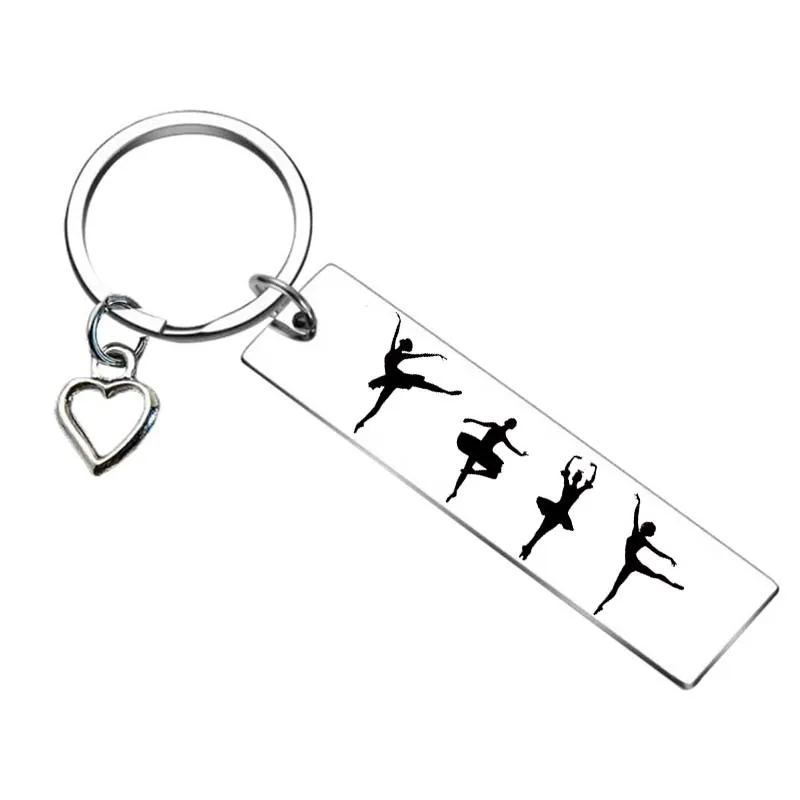 Ballet Dancer Gifts Keychain Teen Girls Key Rings Daughter Women Birthday Christmas gift