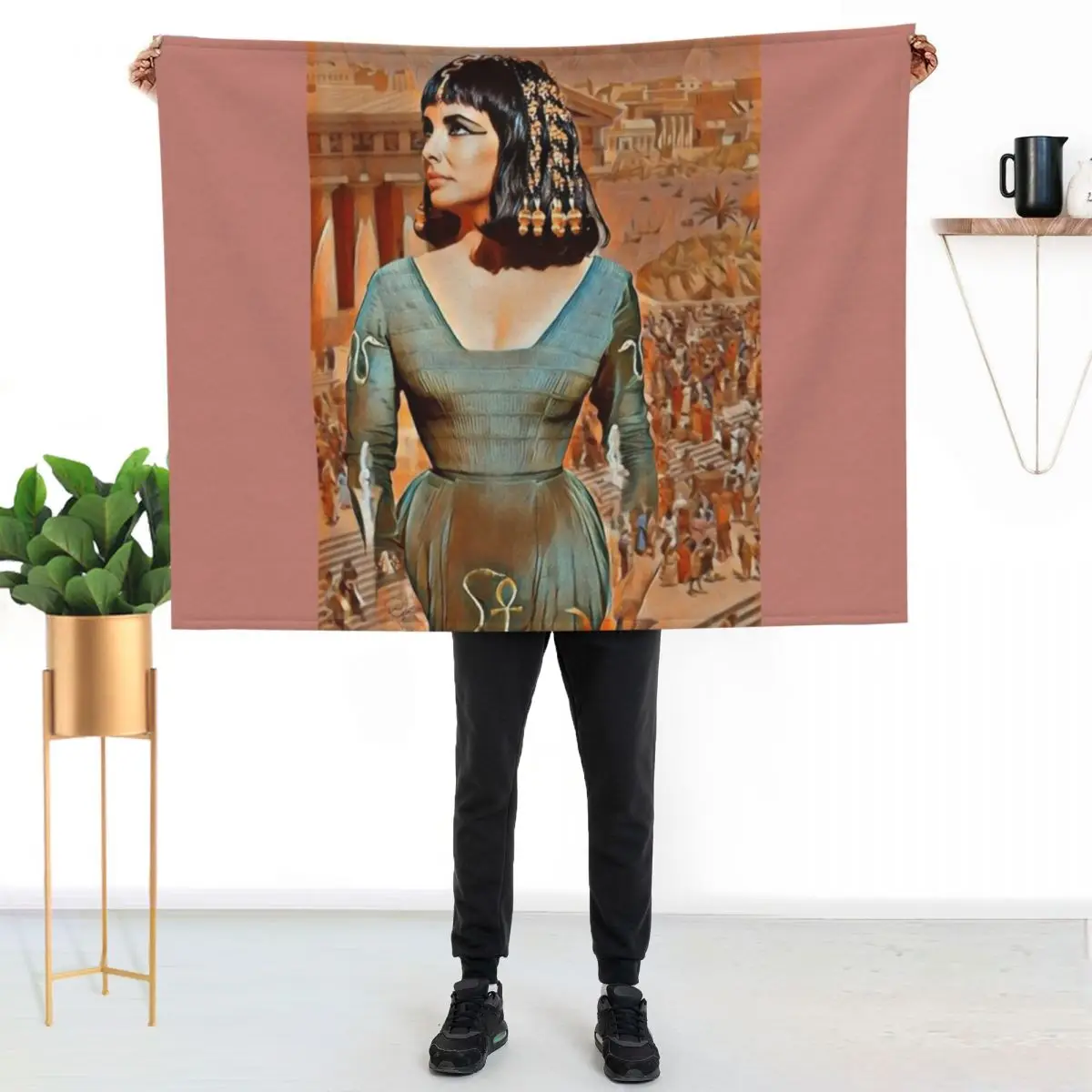 LIZ OF EGYPT Throw Blanket Tourist Baby Luxury Designer Camping decorative Hairy Blankets