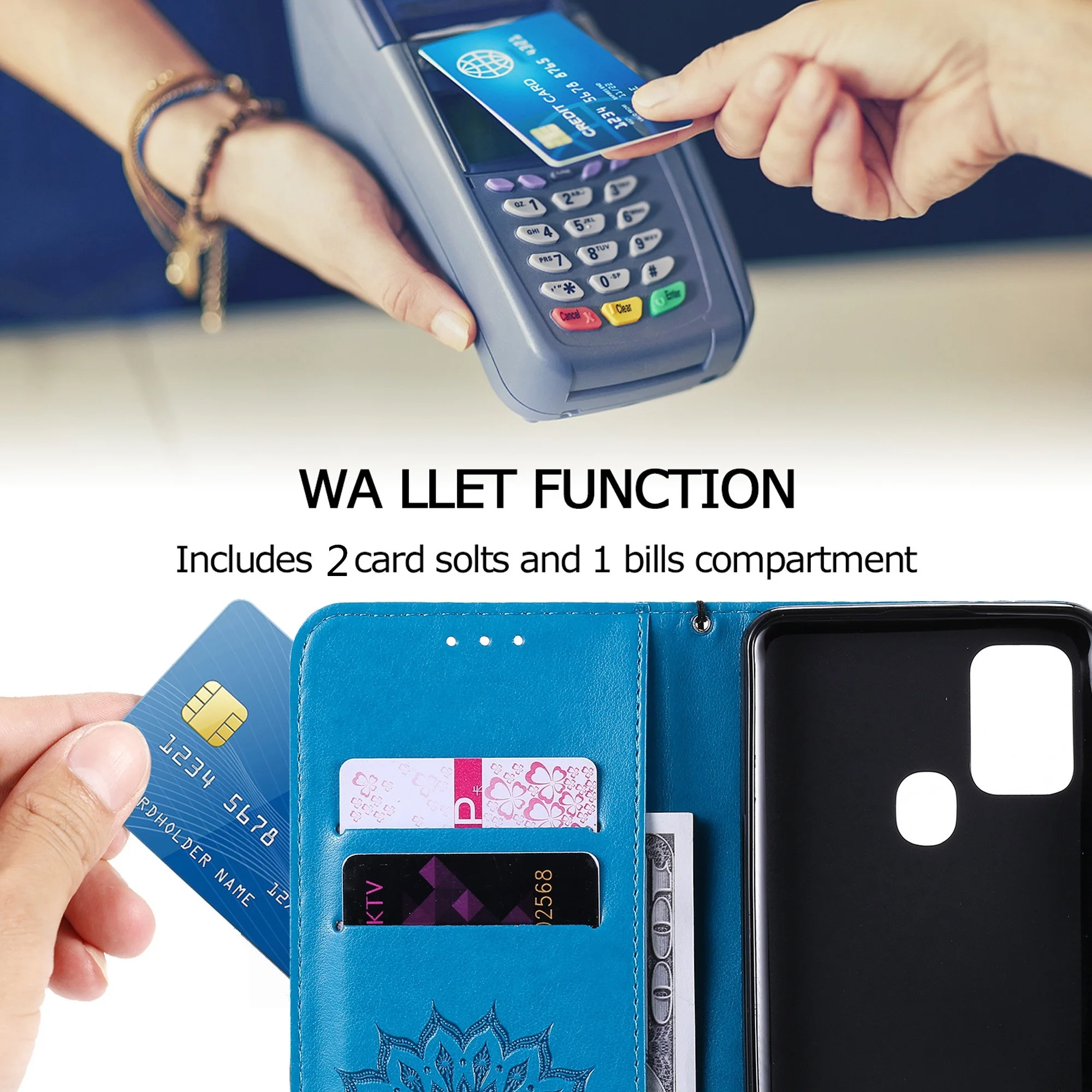 Leather Flip Case For Samsung Galaxy S8 S9 Plus S10 S20 FE S21 S22 S23 S24 Ultra S7 Edge Wallet Slot Stand Cover Phone Bag Coque