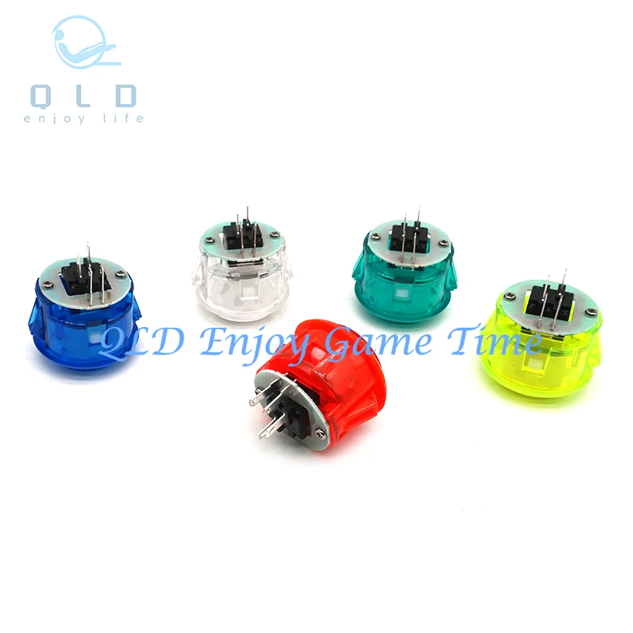 

10pcs/lot Transparent Arcade Button 30mm 5V LED Light Push Button, Replace SANWA OBSF-30 OBSN-30 OBSC-30 JAMMA