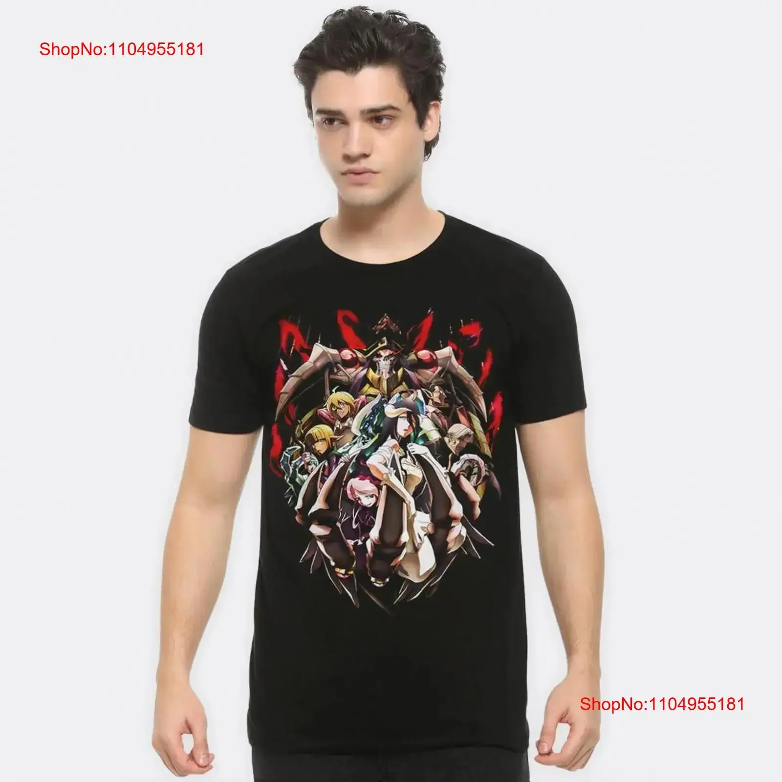 

Overlord Anime T Shirt Cotton Sizes vintage Washed Versatile Slightly Comfortable designer clothes Stretched graphic fashion