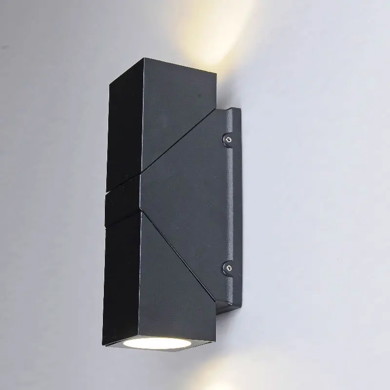 Led Outdoor Dual Head Exterior Wall Up And Down Spotlights, Courtyard Column Wall Lights, Waterproof Wall Lights