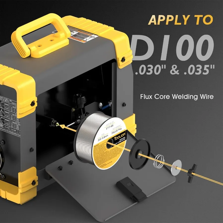 135A Gasless Flux Core MIG Welder 110V 3in1 Welding Machine with IGBT DC Inverter and LCD Display for Efficient and Versatile W