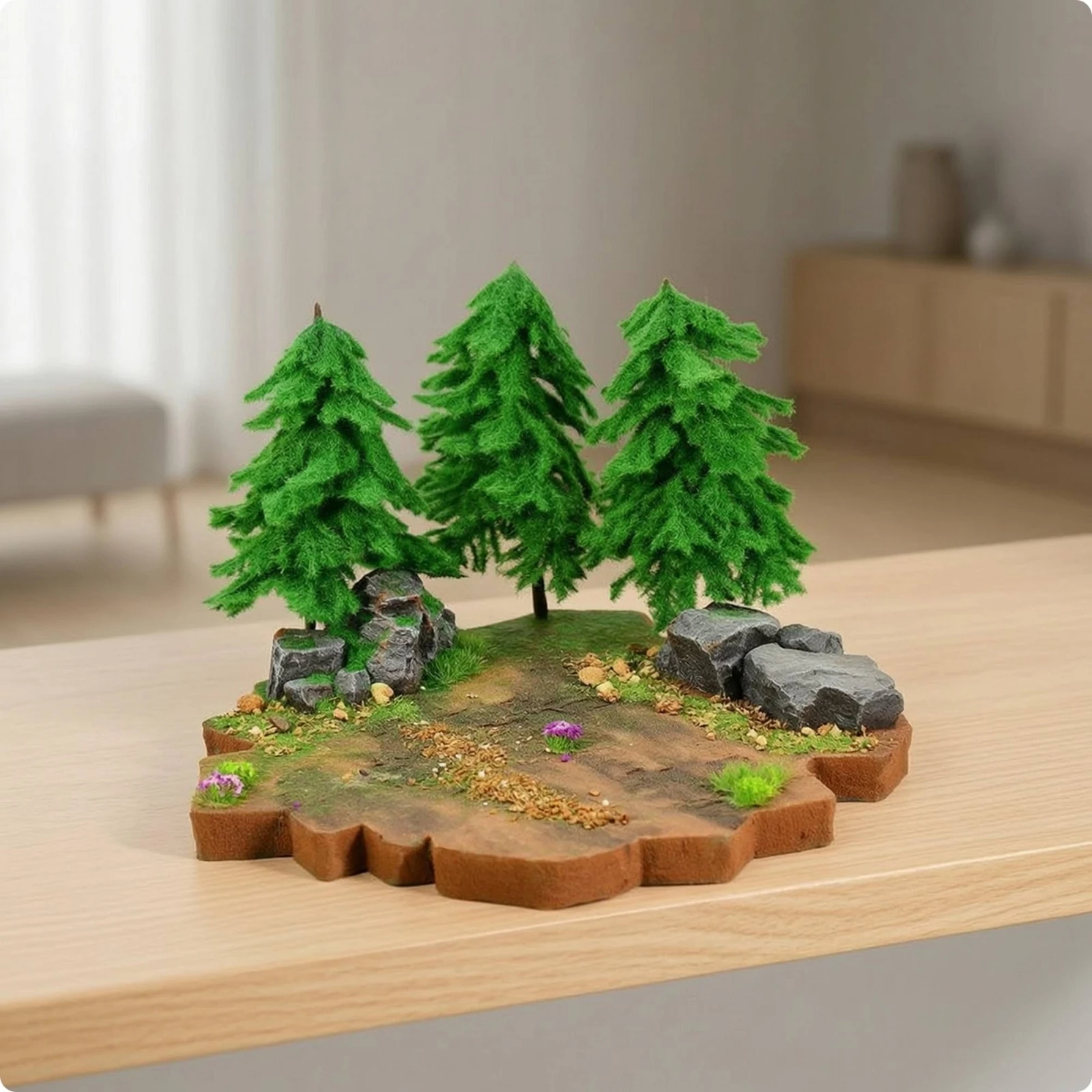 Miniature Scene Material Kit Beginner-Friendly DIY Diorama Kit with Trees Diorama Tree Set Lifelike Miniature Tree Set Natural