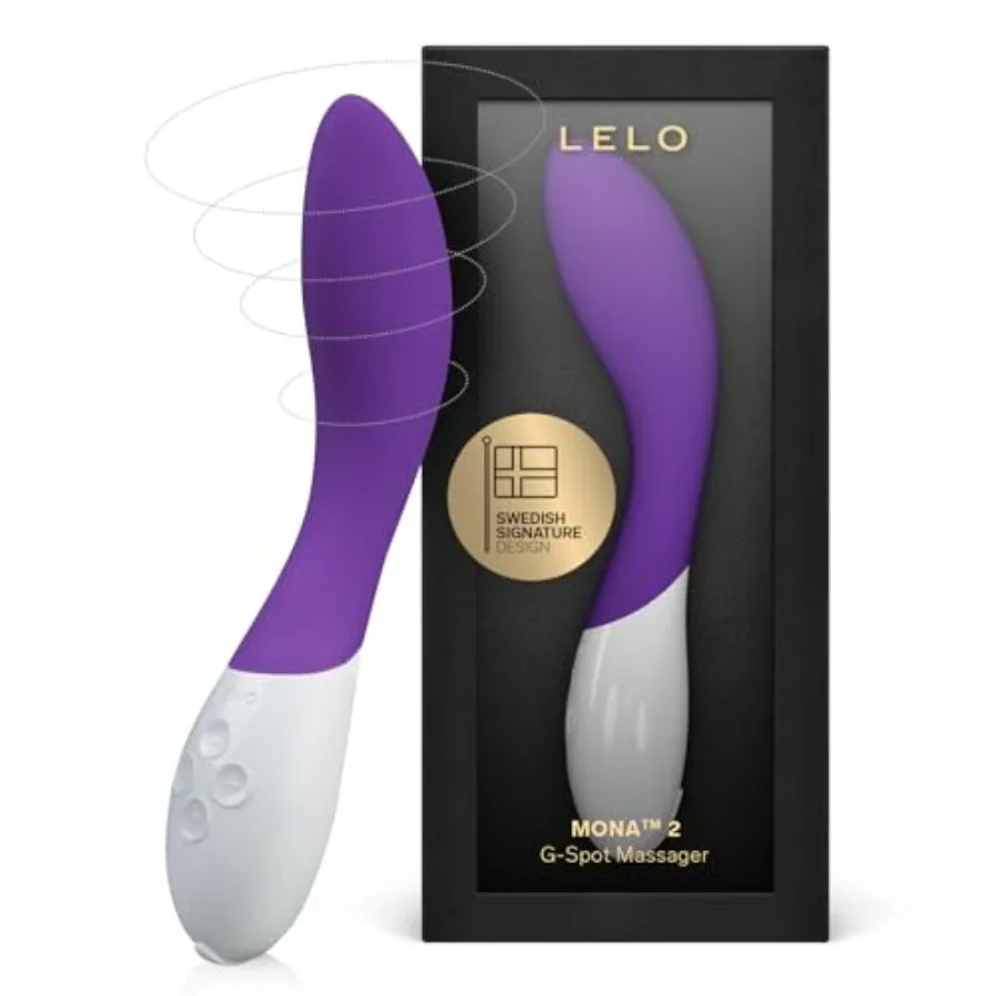 LELO Mona 2 G Spot Vibrator for Women with 6 Intensity Modes - Premium Body-Safe Silicone Sex Toys for Women - Discreet Waterpr