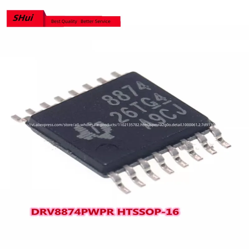 10PCS Original DRV8874PWPR HTSSOP-16 Brush DC Motor Driver Chip 4.5V~37V