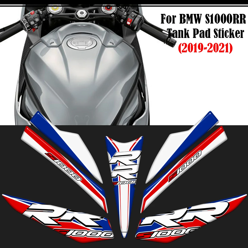 For BMW S1000RR 2019-2021 HP HP4 Motorcycle Tank Pad Stickers Windscreen Emblem Set - High-Quality Protection Decals For S1000RR