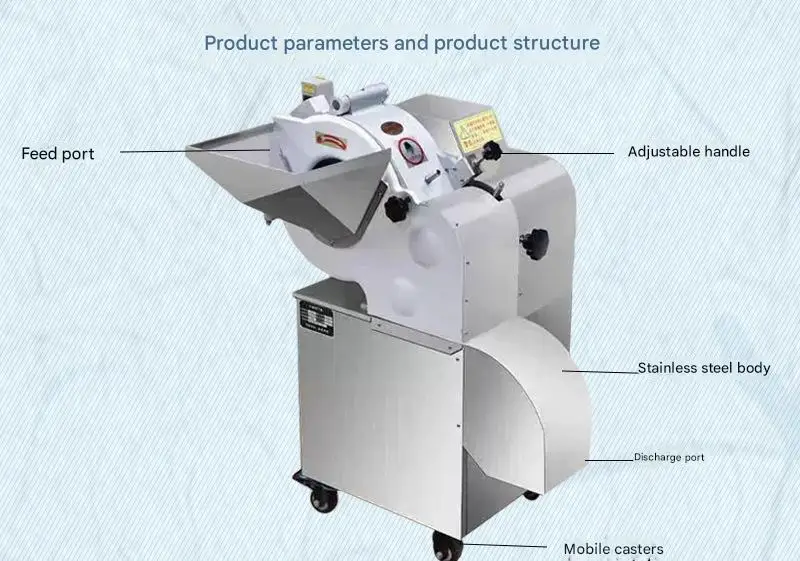 Commercial Hotel Canteen Restaurant Mango Tomato Dried Fruit Tomato Vegetable Carrot Potato Onion Tomato Meat Dicing Machine