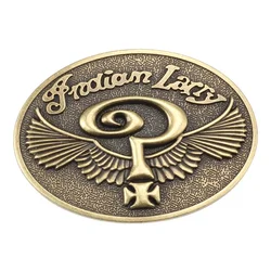 Question Mark with Wings MAN BELT Buckle Smooth Components METAL Decorative Waistband Clothing  Accessories  FOR 3.8-4CM BELT