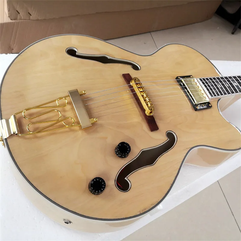 Maple Wood Hollow Electric Guitar, A Variety of Colors Can Be Customized, 6 Strings