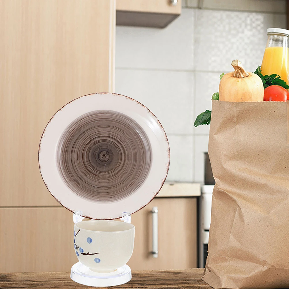 

2Pcs Stylish Acrylic Mug Tea Cup Holder Display Stand Tabletop Organizer for Home Cafes Mug Stand Display Stands