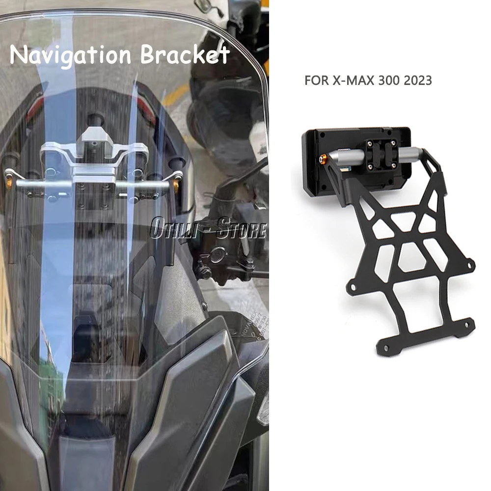 

For YAMAHA XMAX 300 XMAX300 X-Max300 X-MAX 300 X-MAX300 2023- New Motorcycle GPS Navigation Mounting Bracket Adapter Holder