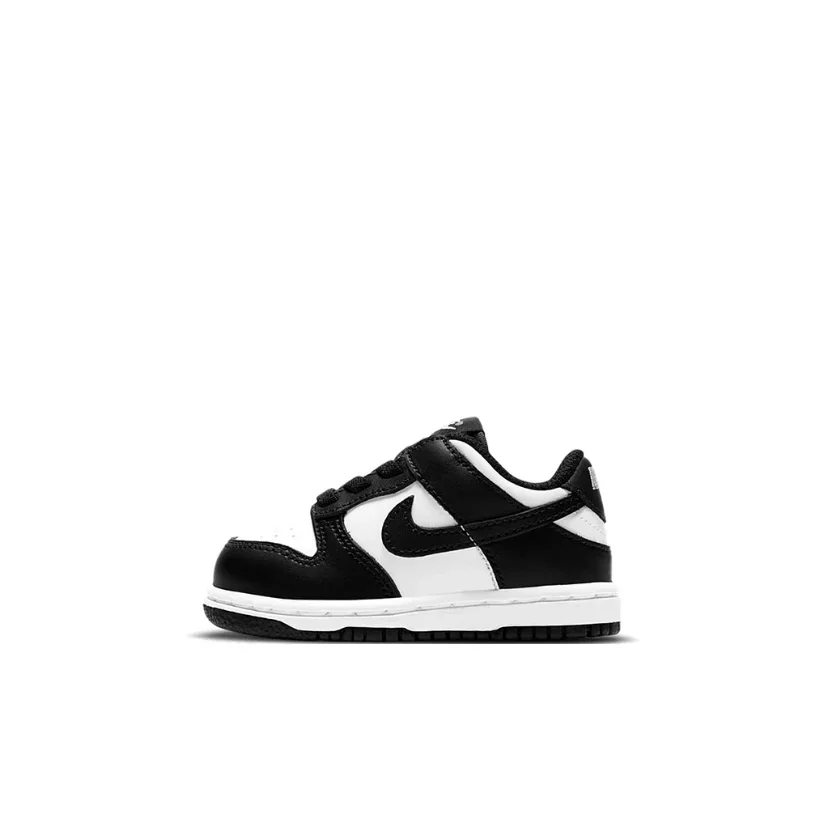 Nike Dunk white/black Trendy and fashionable classic low-top toddler shoes black and white Infant and toddler