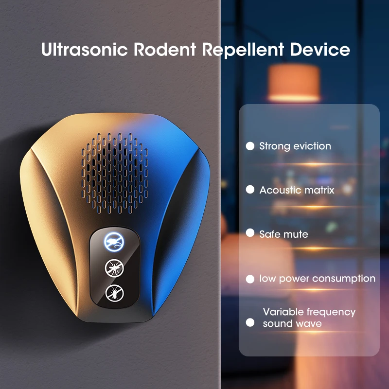 Ultrasone Knaagdieren Muggenmelk Apparaat Thuis Elektronische Rat Repellent Spider Kakkerlak Killer Intelligente Rat Verdelger