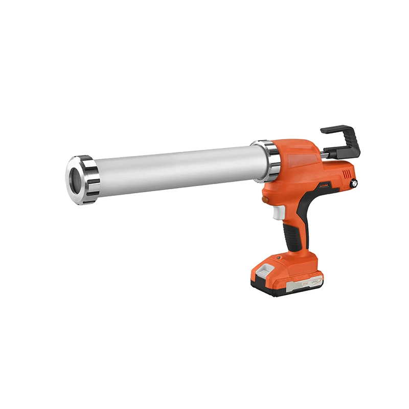 

21V Electric Caulking Gun Professional Cordless Caulk Gun For Caulking, Filling, Sealing With 2 Batteries And 1 Charger