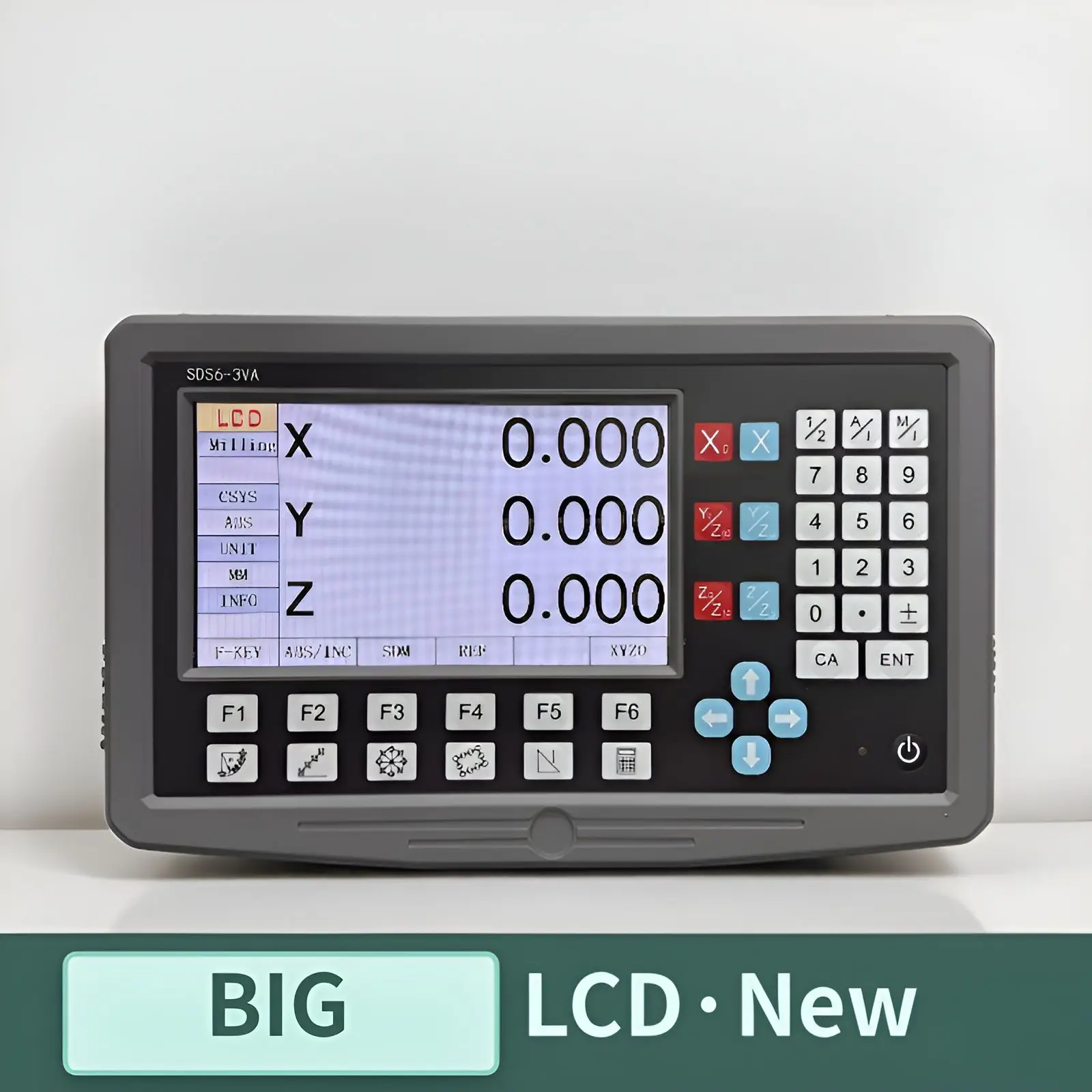 Grote LCD DRO metalen digitale uitlezing SDS6-3VA TTL Nieuw voor machines