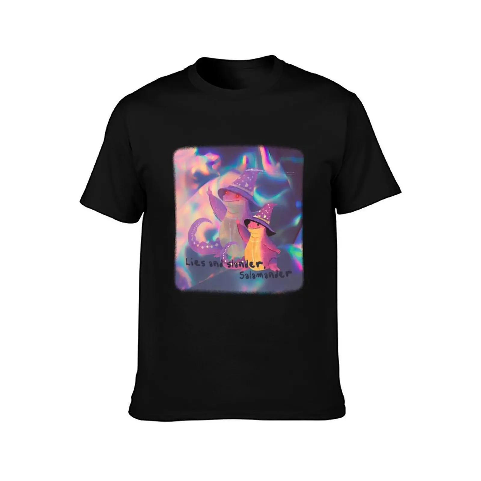 Salamander of lies T-Shirt Summer Casual Cotton Tee Oversized Streetwear Tops Vintage Graphic Print Loose Fit Short Sleeve